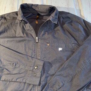 Fabletics The Heights Jacket Men's Medium Black Full Zip Lightweight Athletic‎